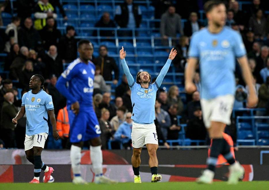 2-0！亿元先生破球荒，曼城轻取莱斯特城，13连胜平队史纪录！